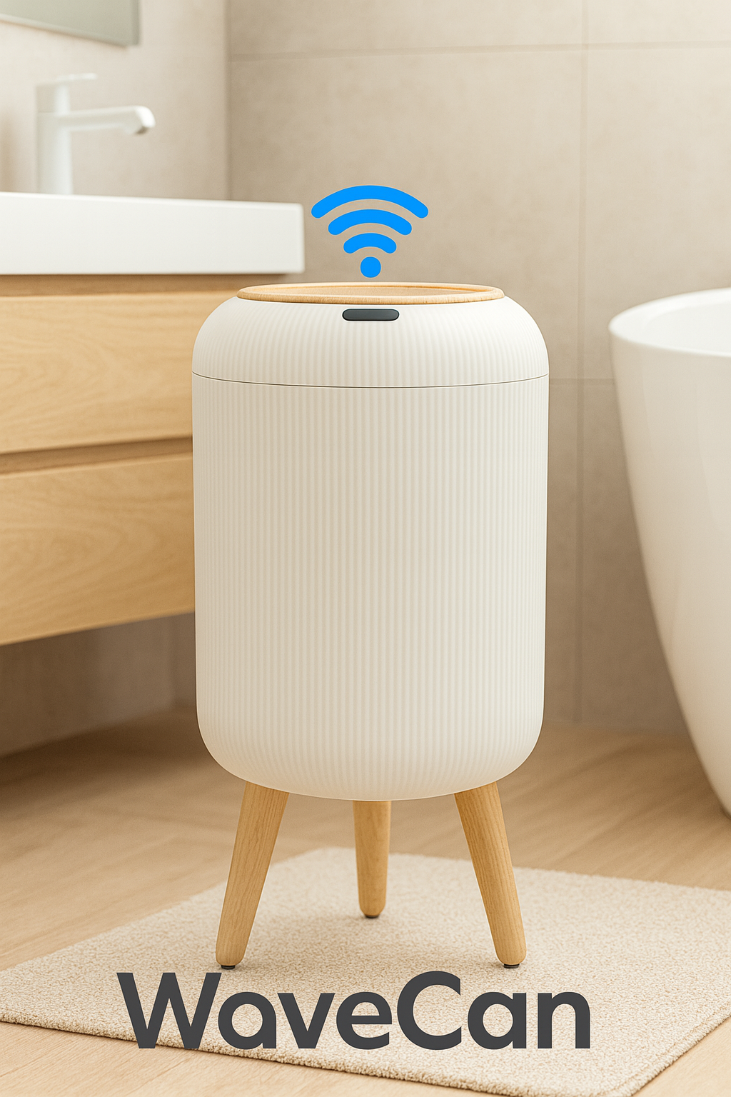 Smart Induction Waterproof Trash Can